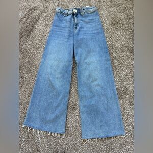 Zara girls straight marine wide leg Jeans size 11-12